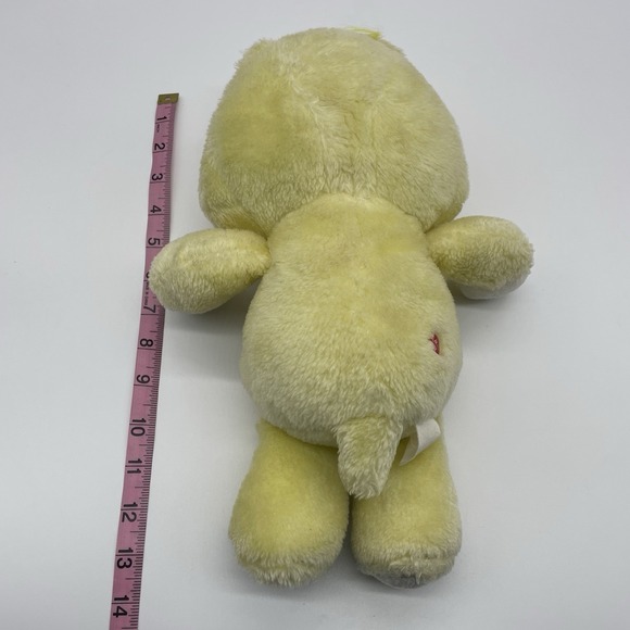 Vintage Care Bears Yellow 13" Birthday Bear Plush Cupcake Original 1983 Kenner - Picture 6 of 6